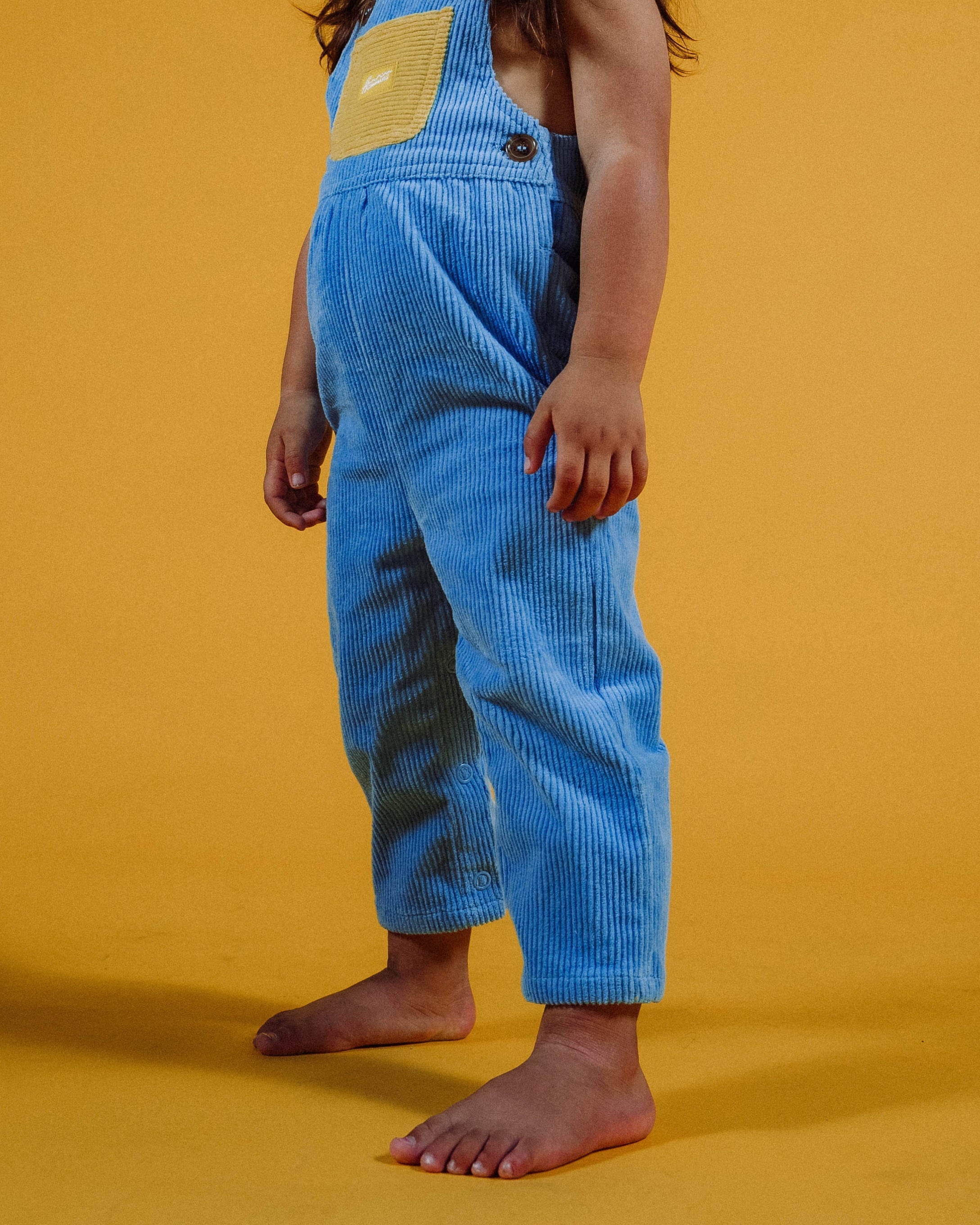 Kid's Overall (Blue Poppy/Yellow)