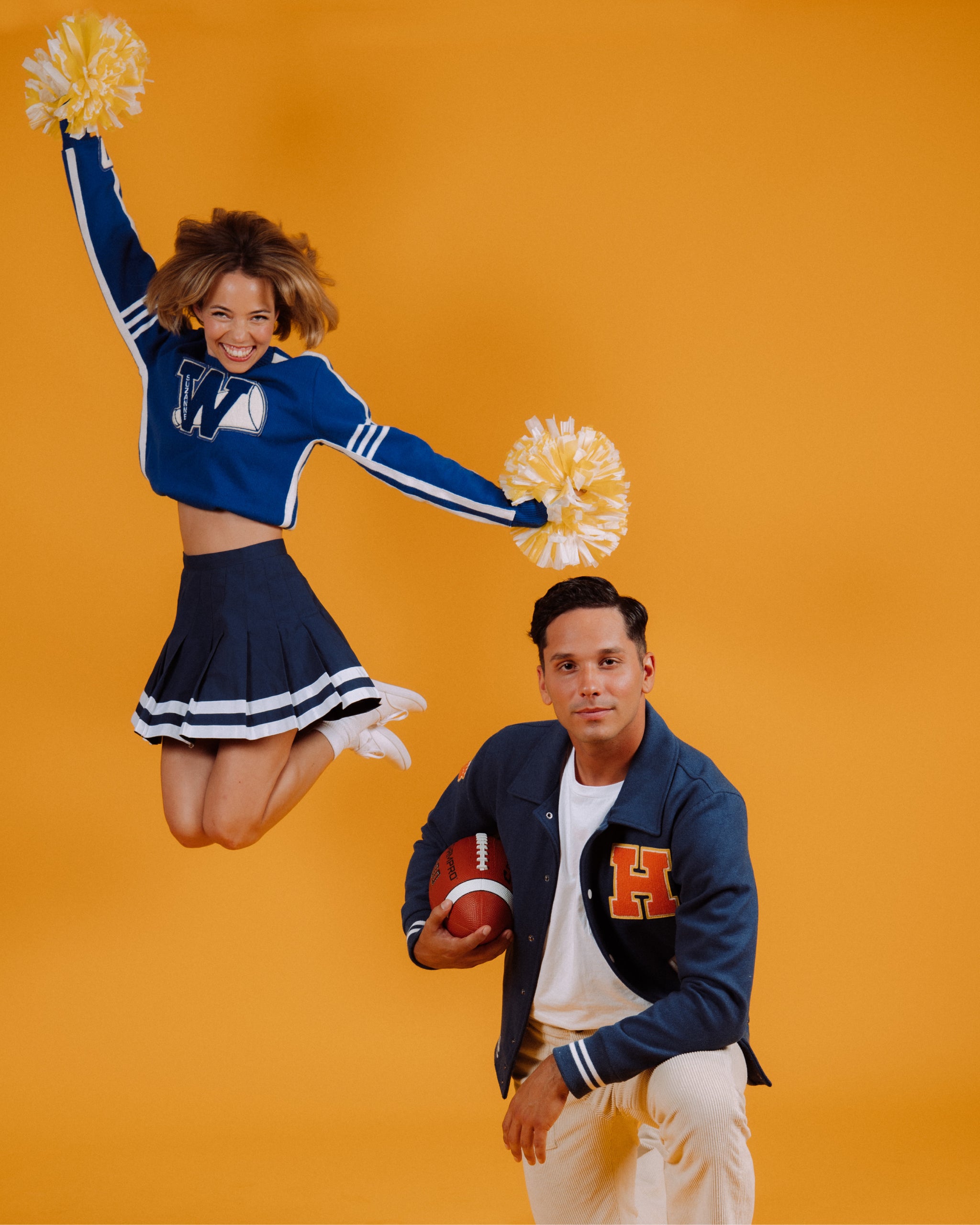 Cheerleader cardigan outlet sweater