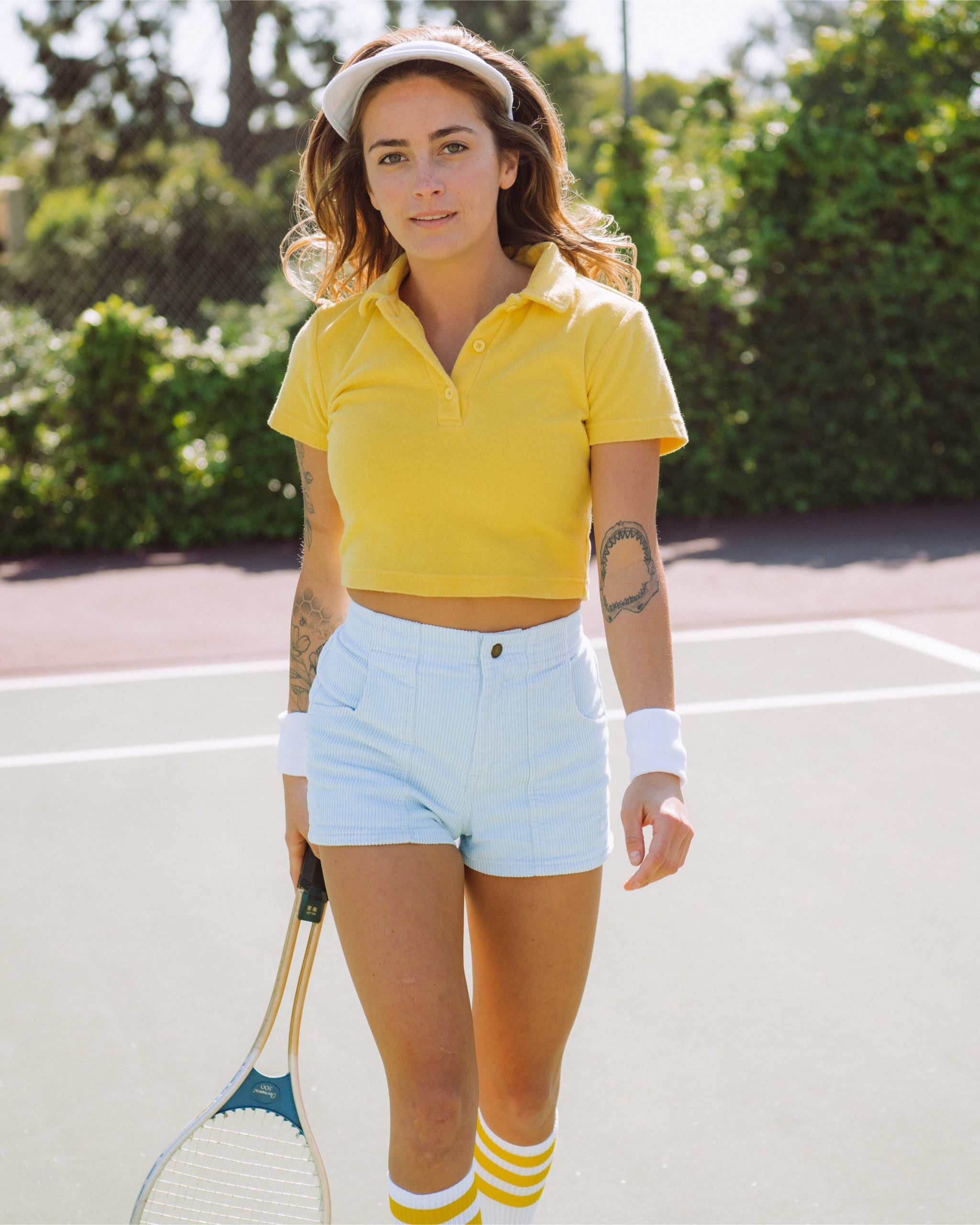 Women's Terry Polo (Yellow)