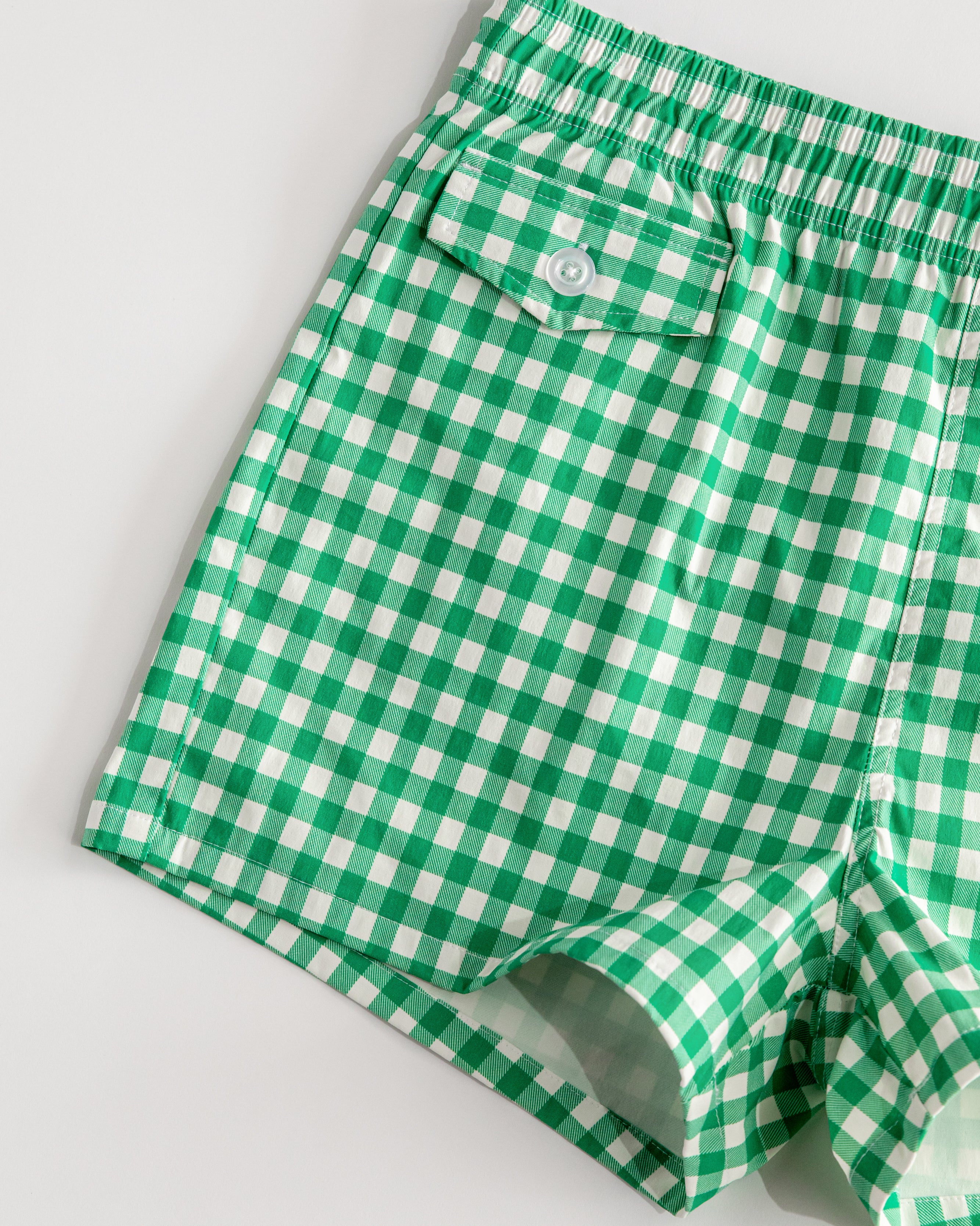 Gingham Cabana Trunk (Green)