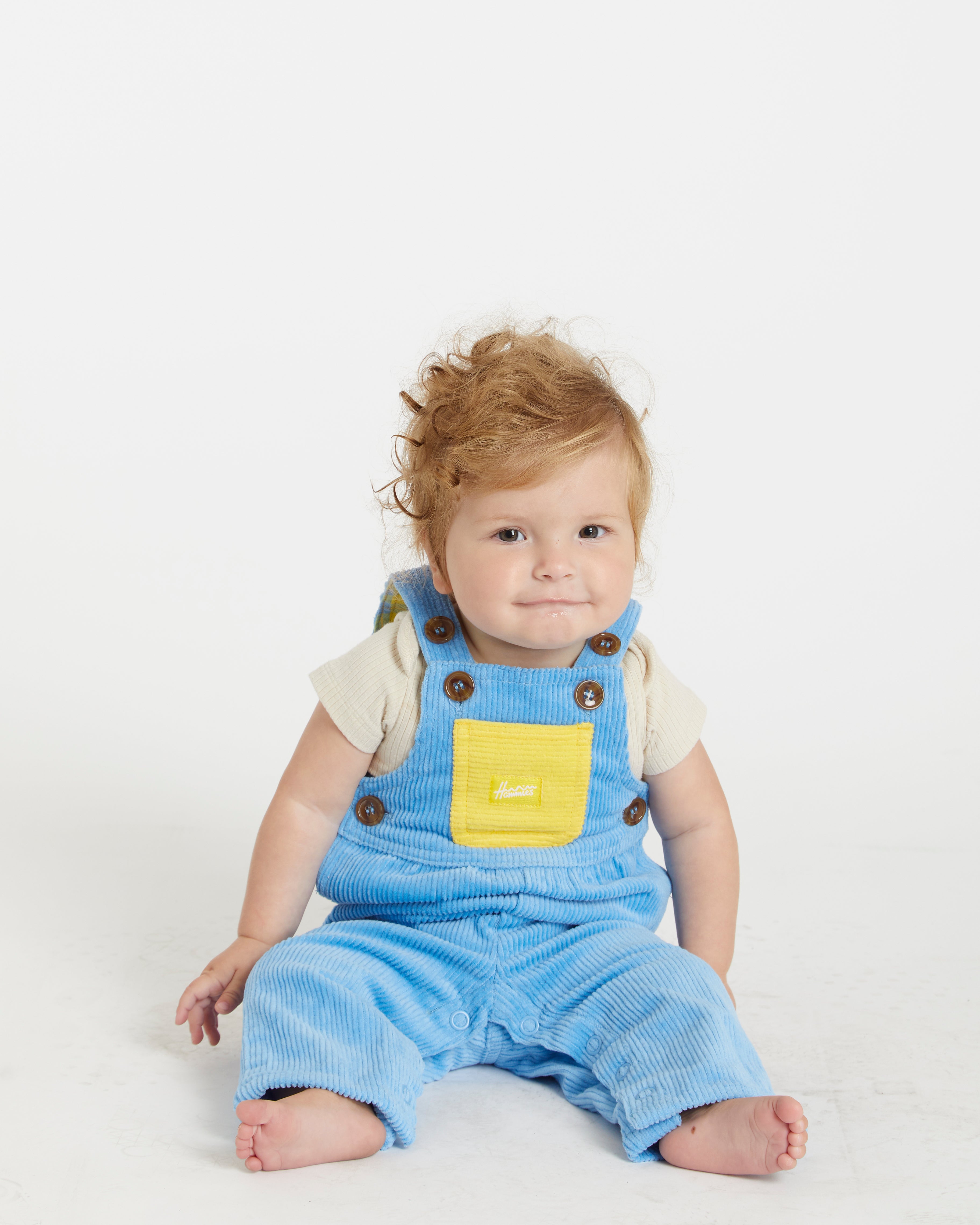 Kid's Overall (Blue Poppy/Yellow)