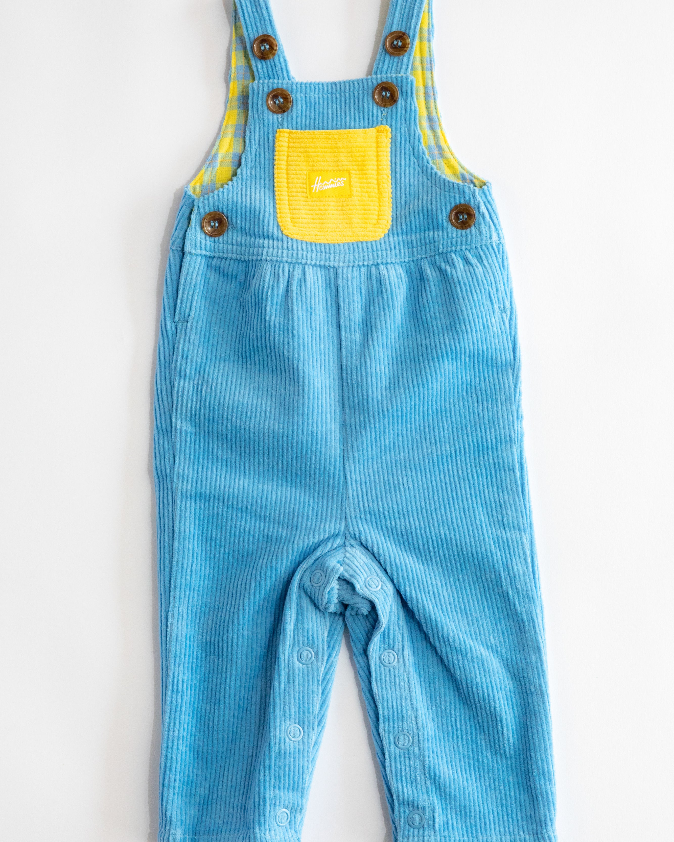 Kid's Overall (Blue Poppy/Yellow)