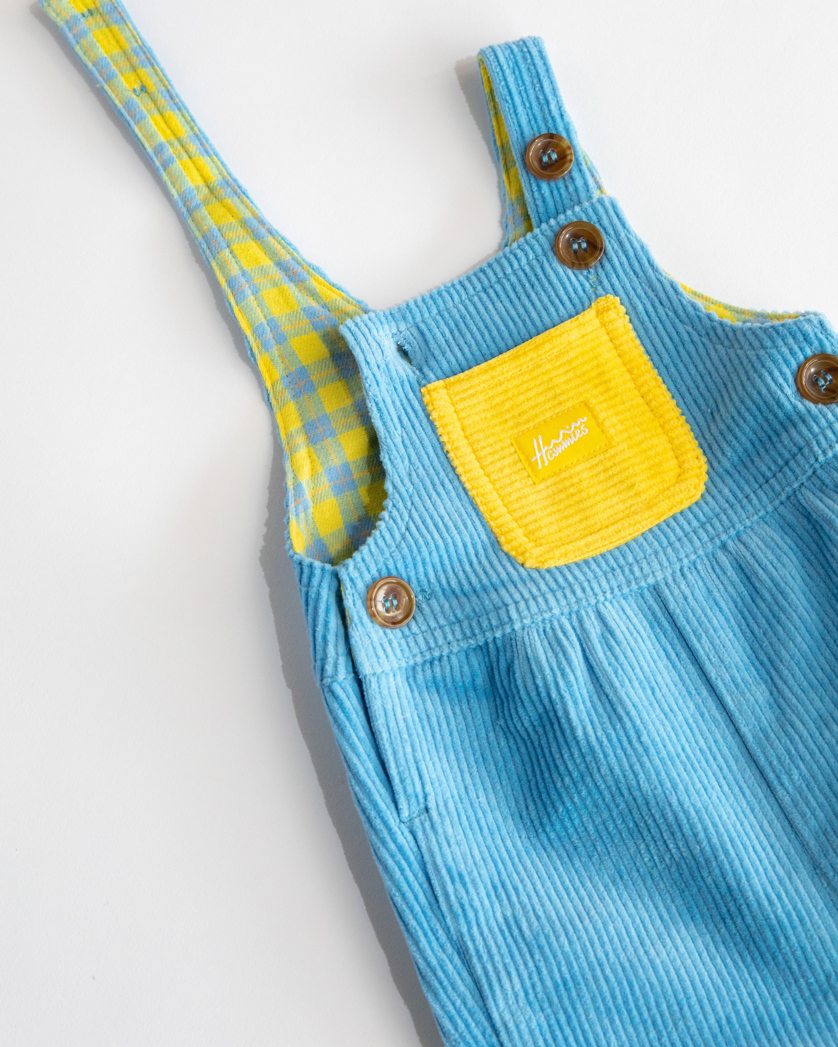 Kid's Overall (Blue Poppy/Yellow)