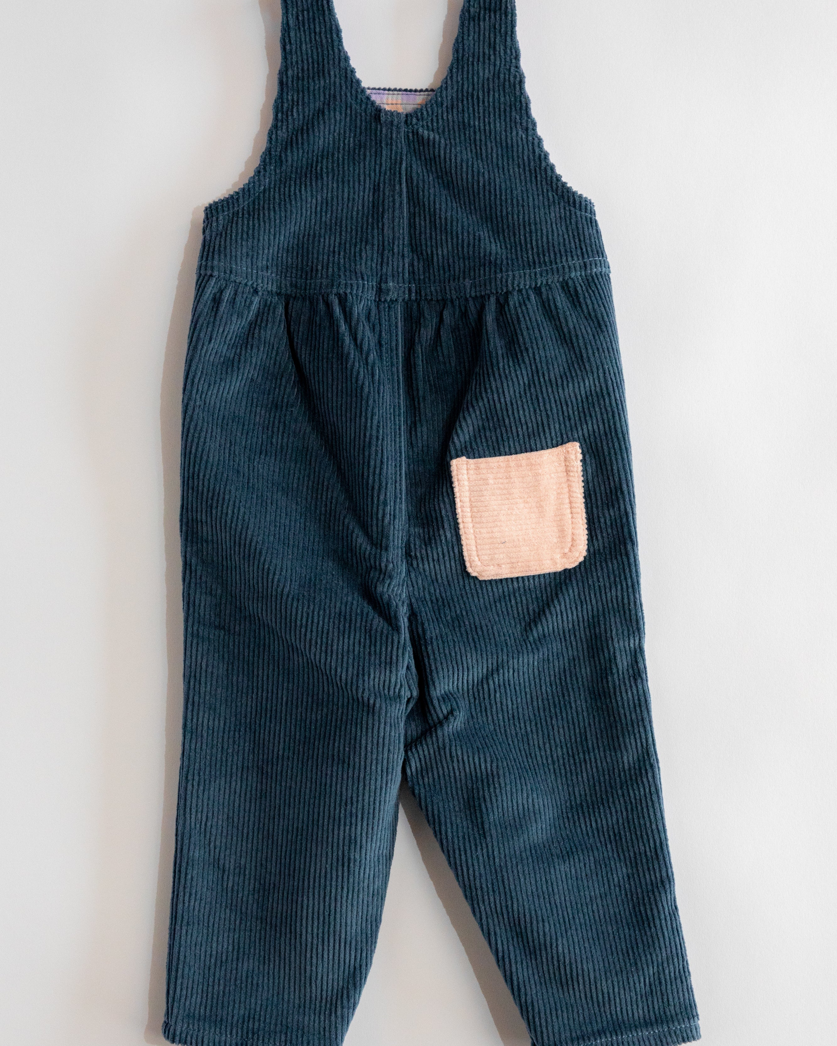 Kid's Overall (Navy/Powder Pink)