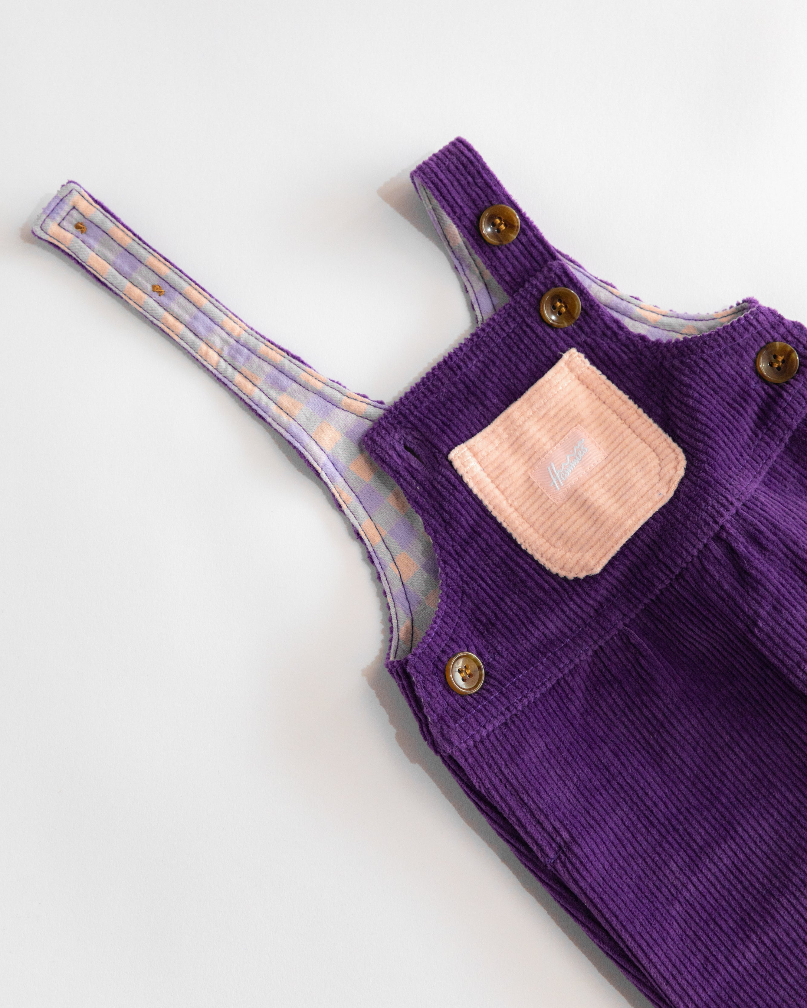 Kid's Overall (Plum/Powder Pink)