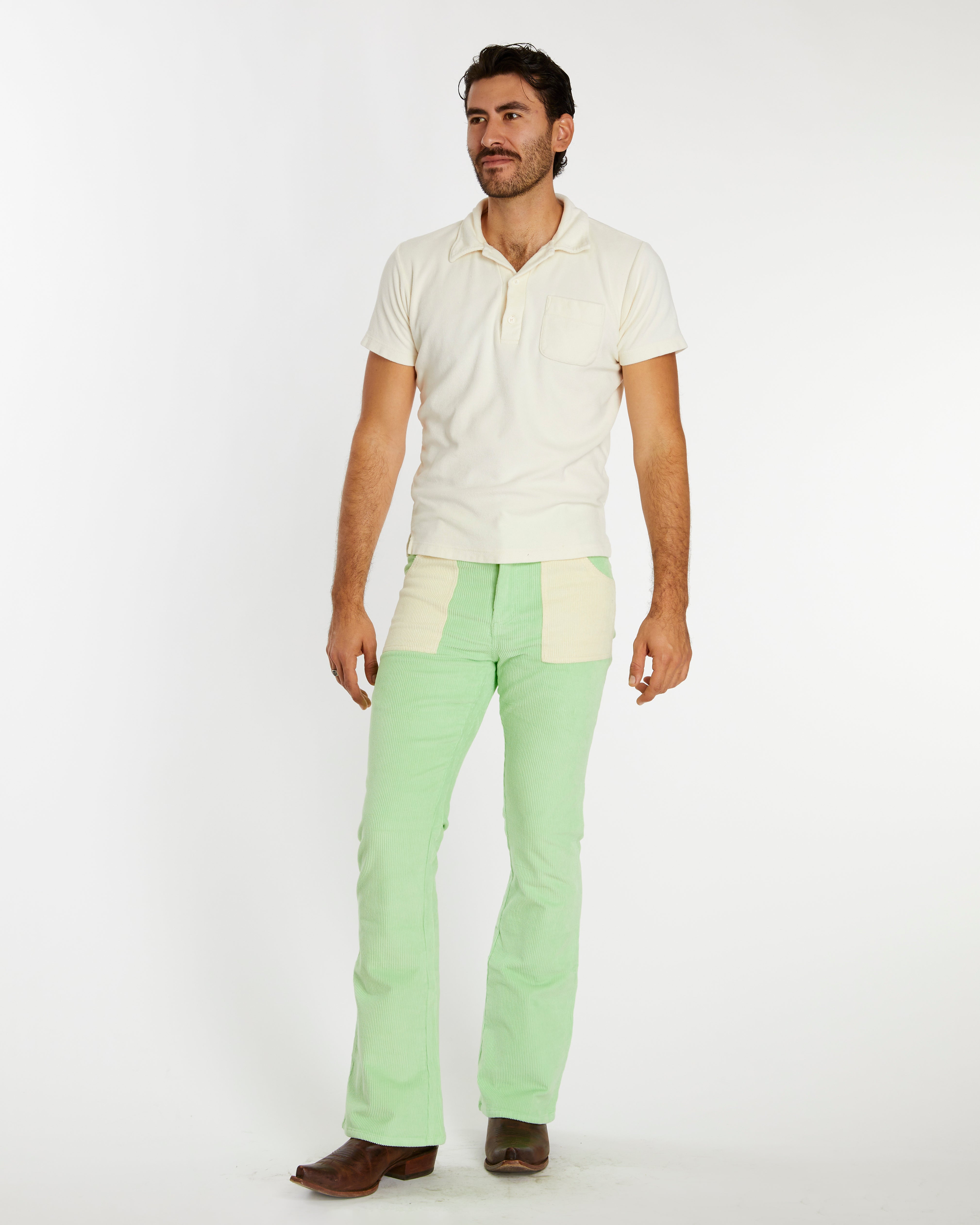 Men's Bell Bottom (Honeydew/Cream)