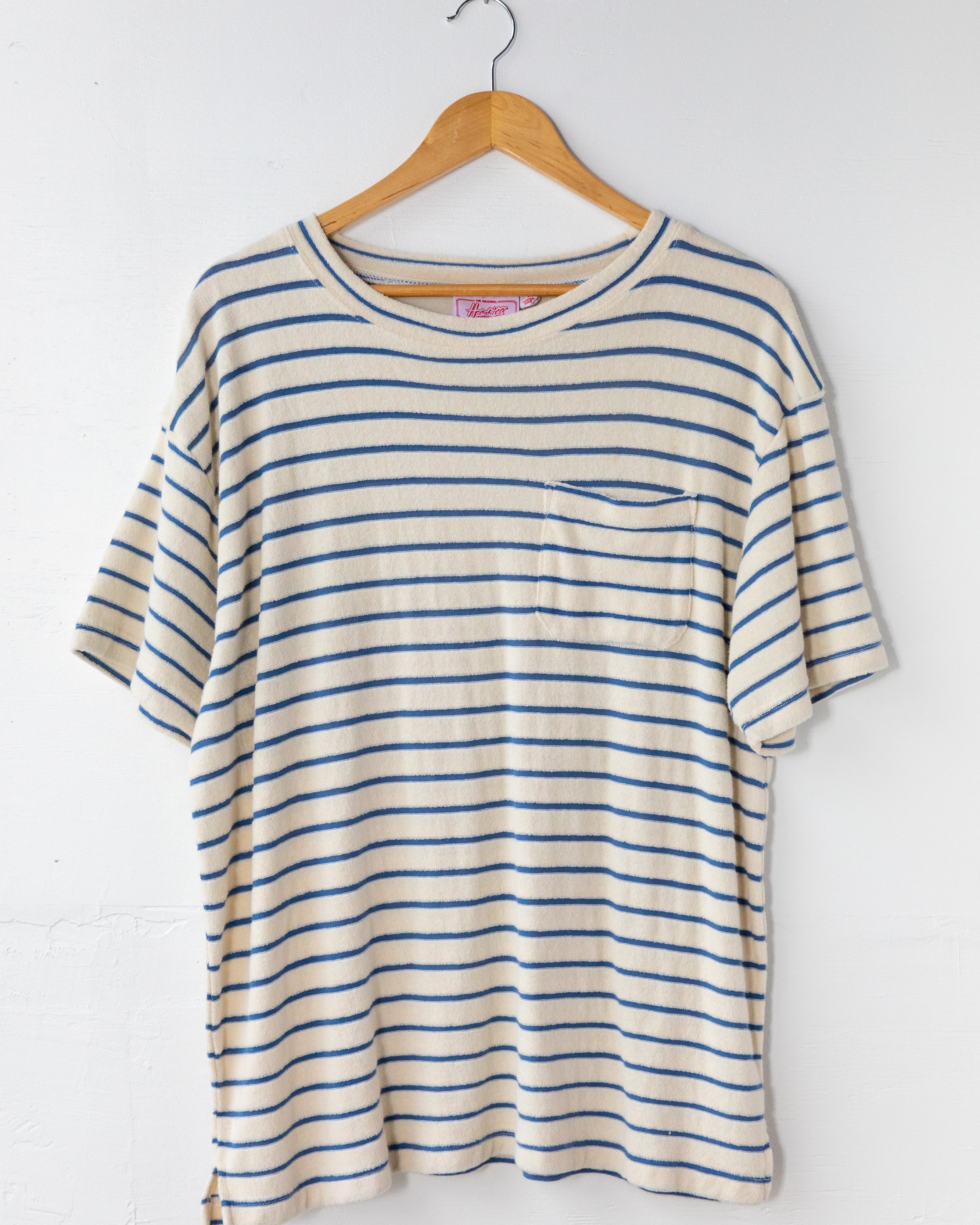 Men's Terry Tee (Cream/Navy)