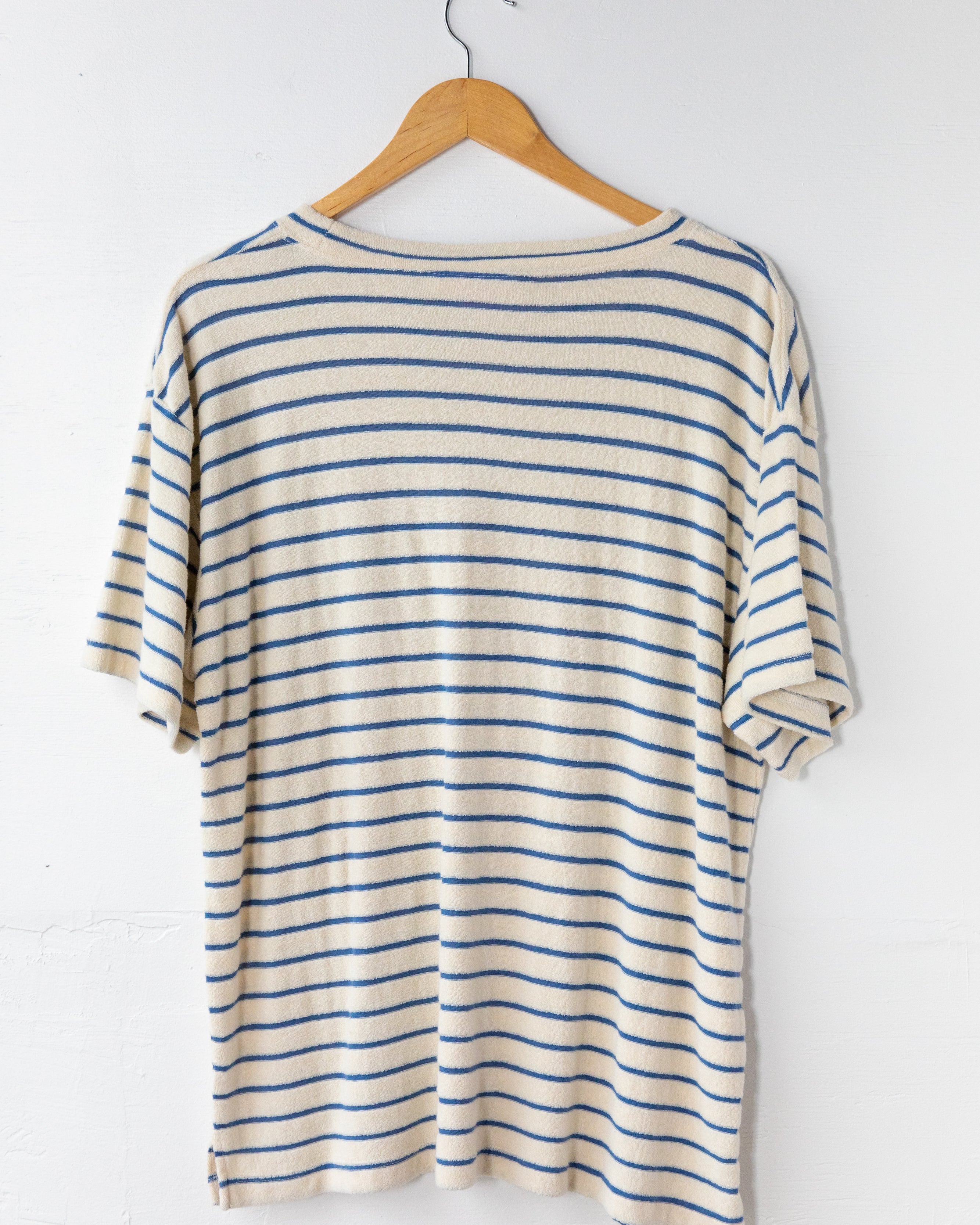 Men's Terry Tee (Cream/Navy)