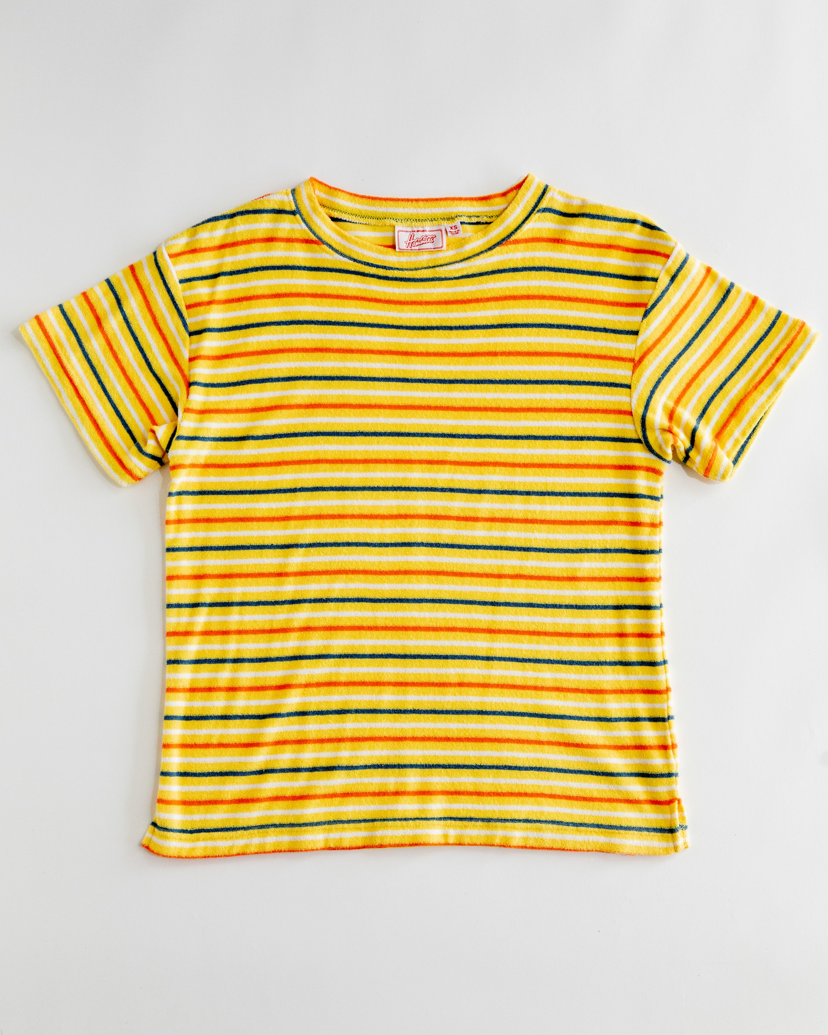 Men's Terry Tee (Yellow/Navy/Orange)