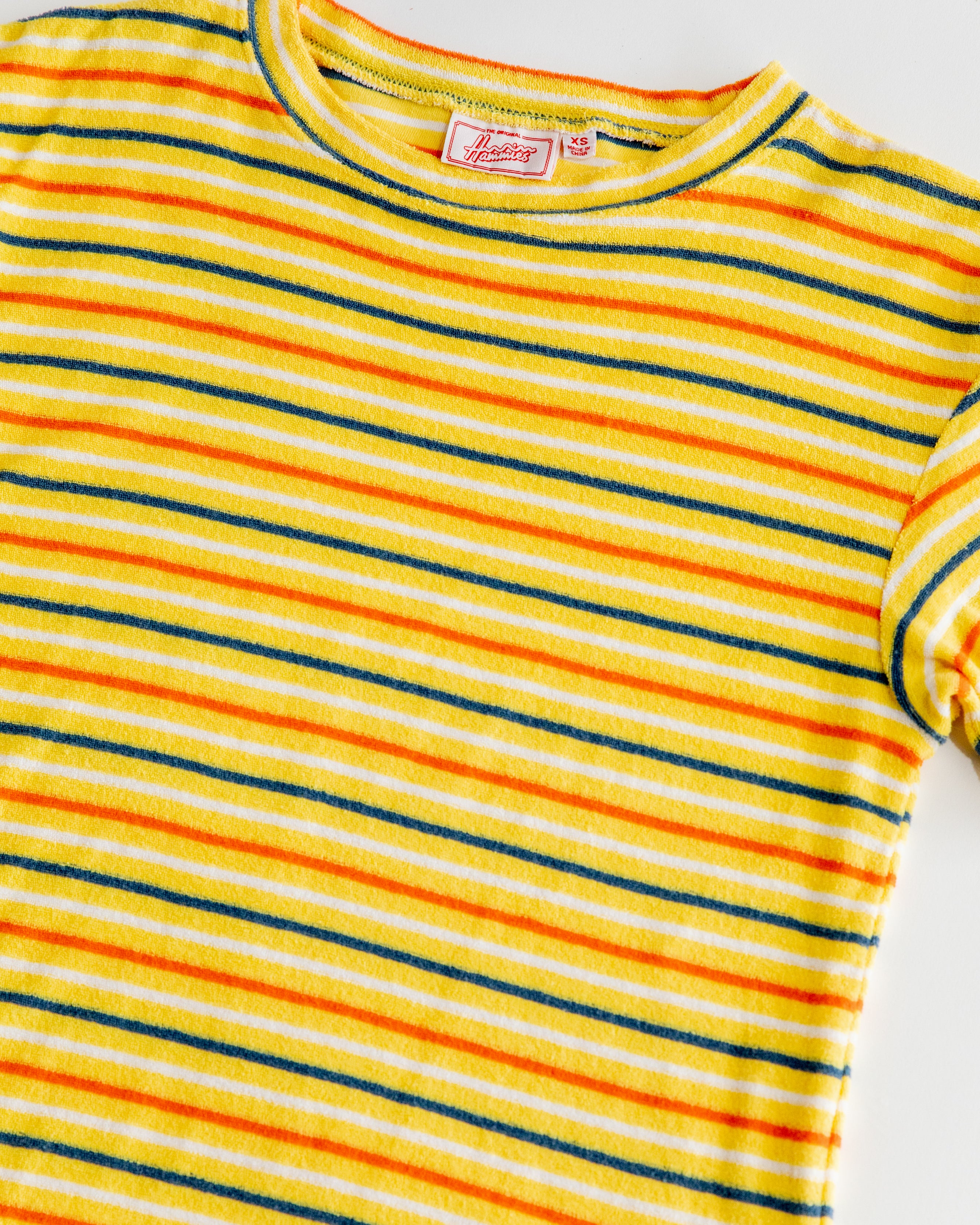 Men's Terry Tee (Yellow/Navy/Orange)