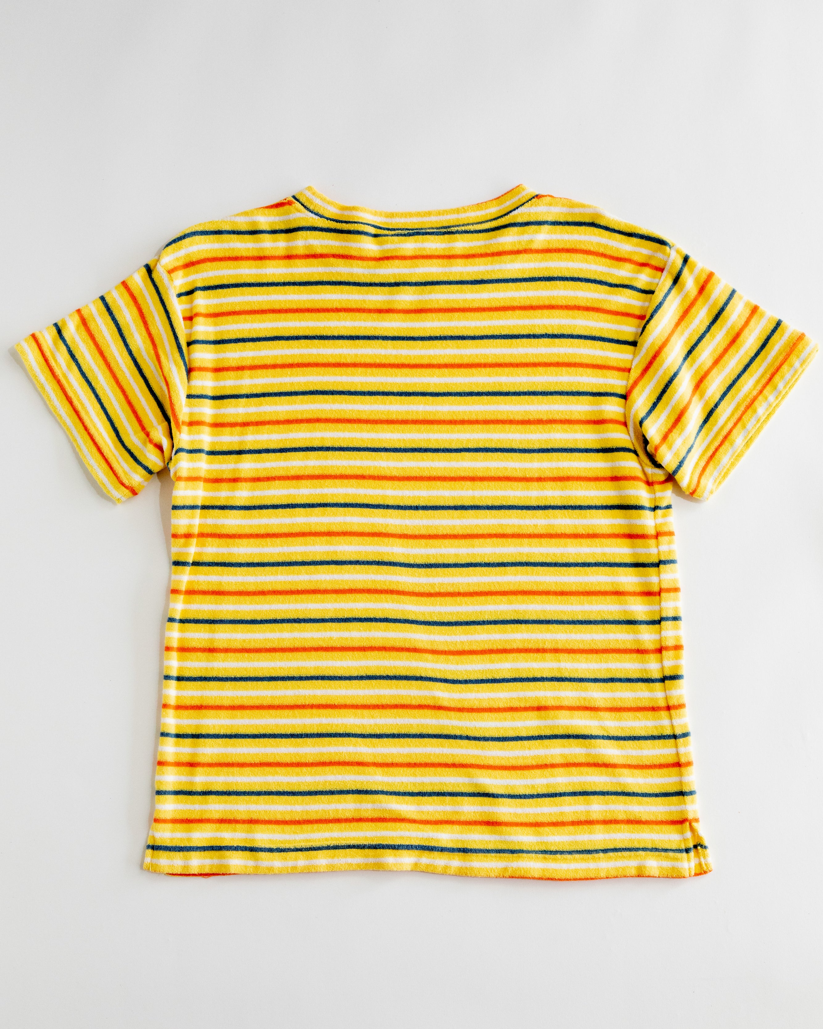 Men's Terry Tee (Yellow/Navy/Orange)