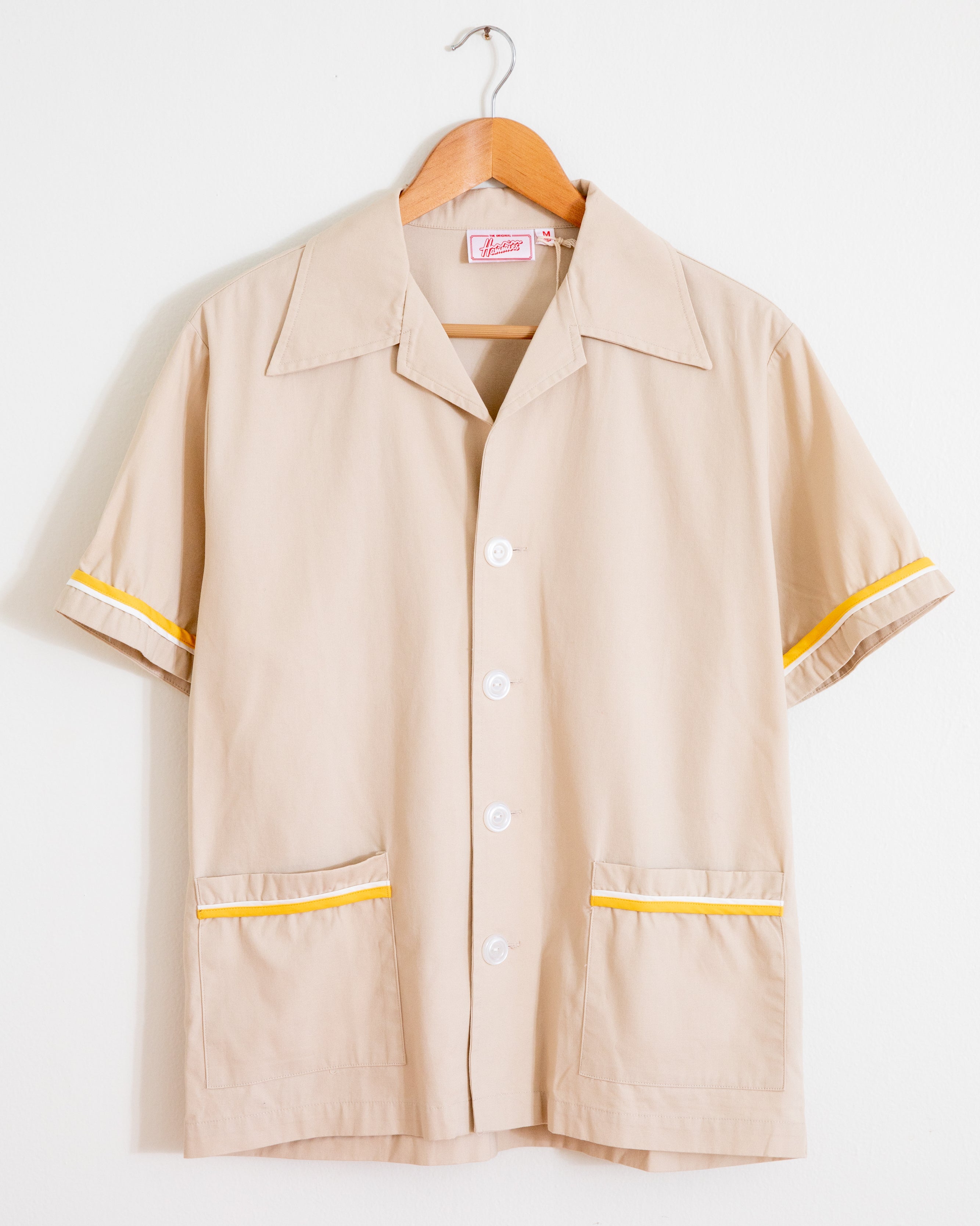 Summer Cabana Shirt (Sand/Gold/White)