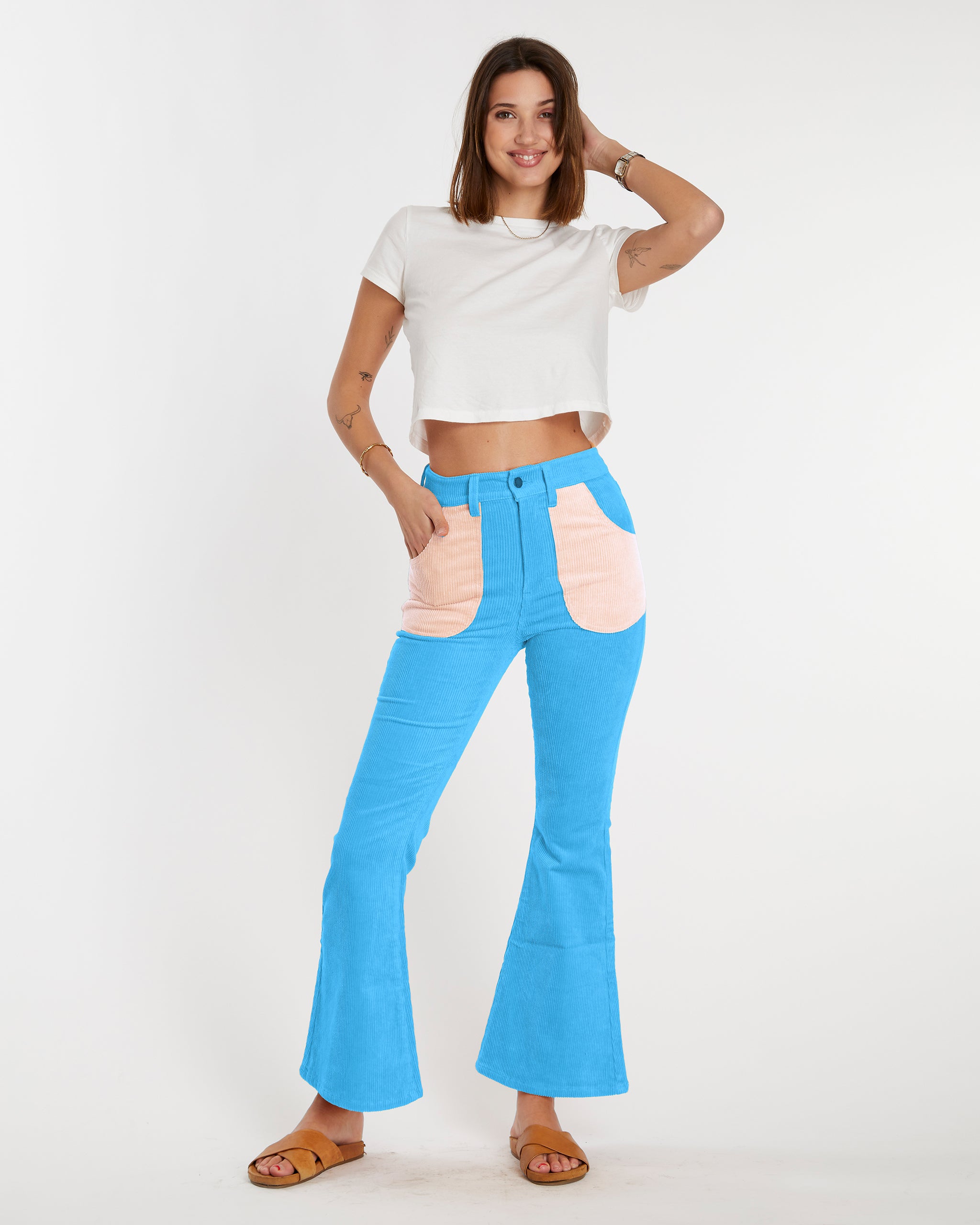 Women's Bell Bottom (Blue Poppy/Powder Pink)