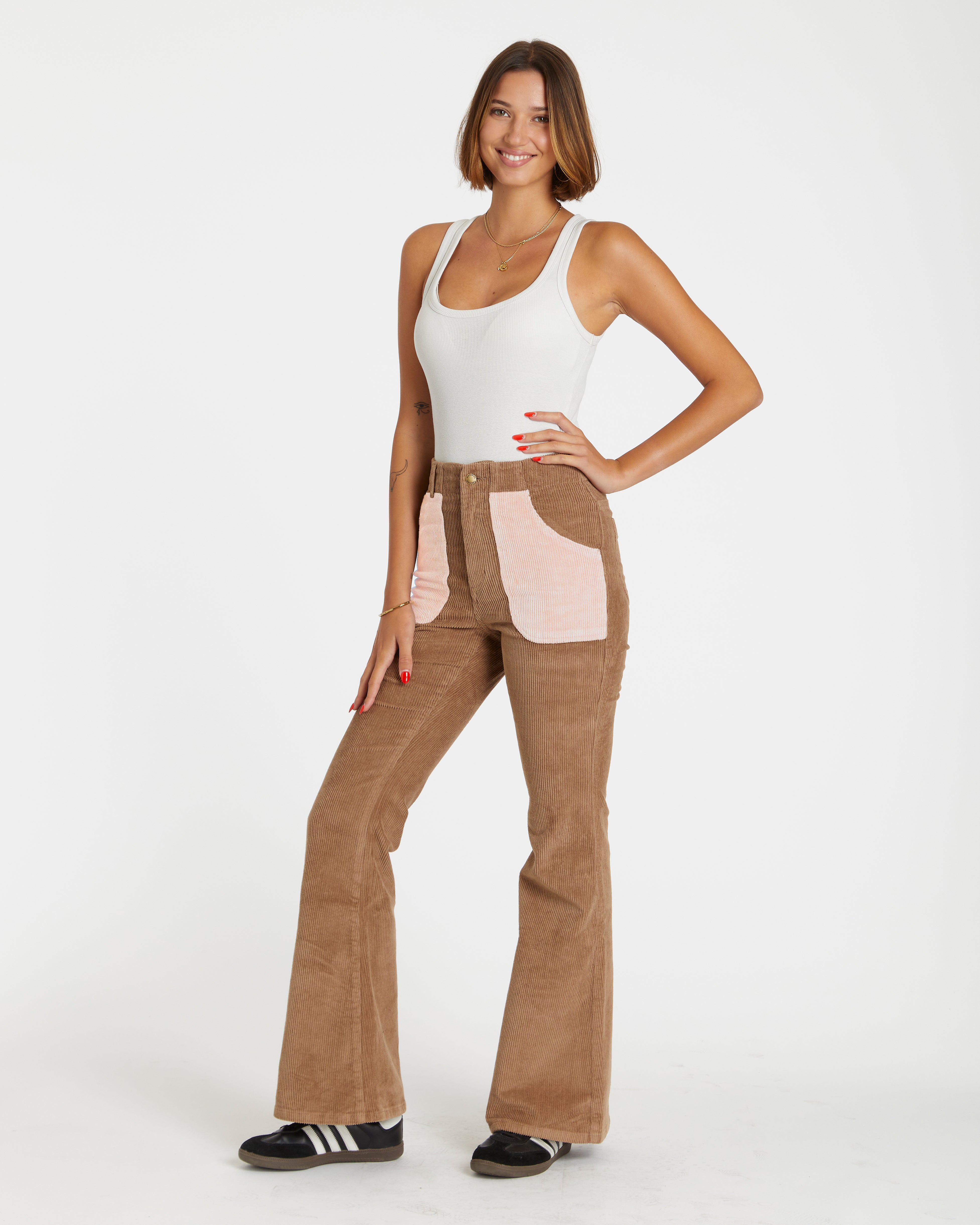 Women's Bell Bottom (Brown/Powder Pink)