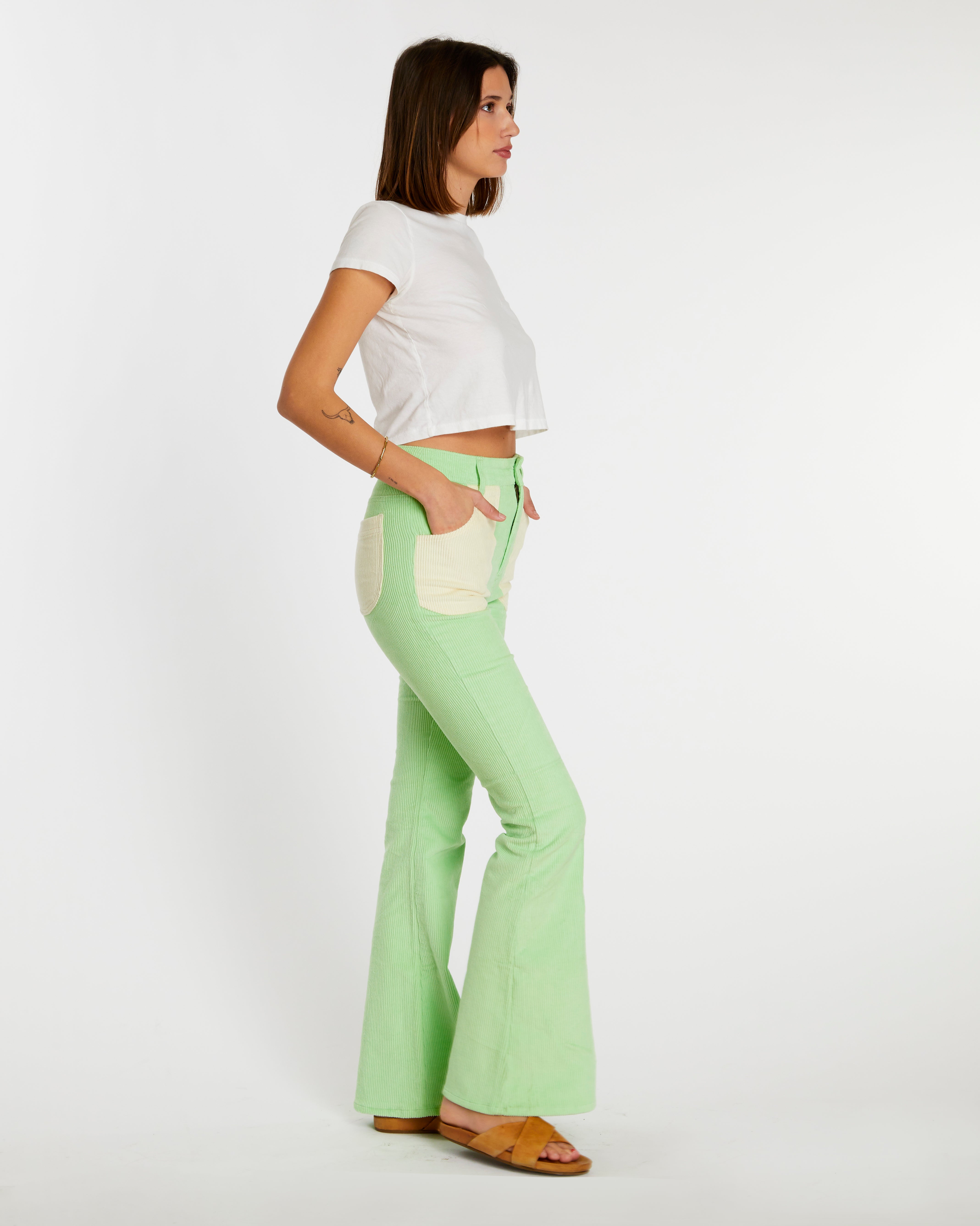 Women's Bell Bottom (Honeydew/Cream)