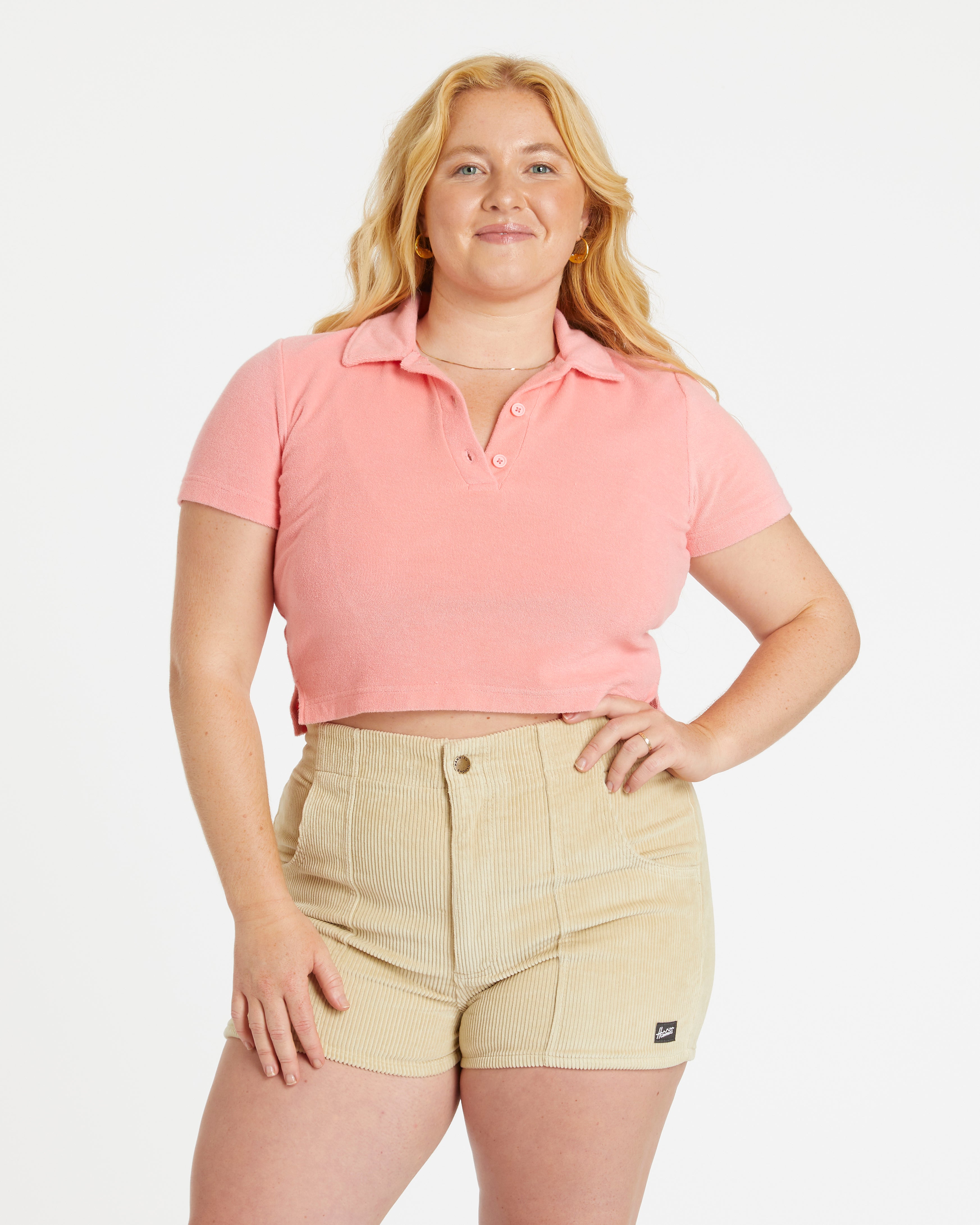 Women's Terry Polo (Watermelon)