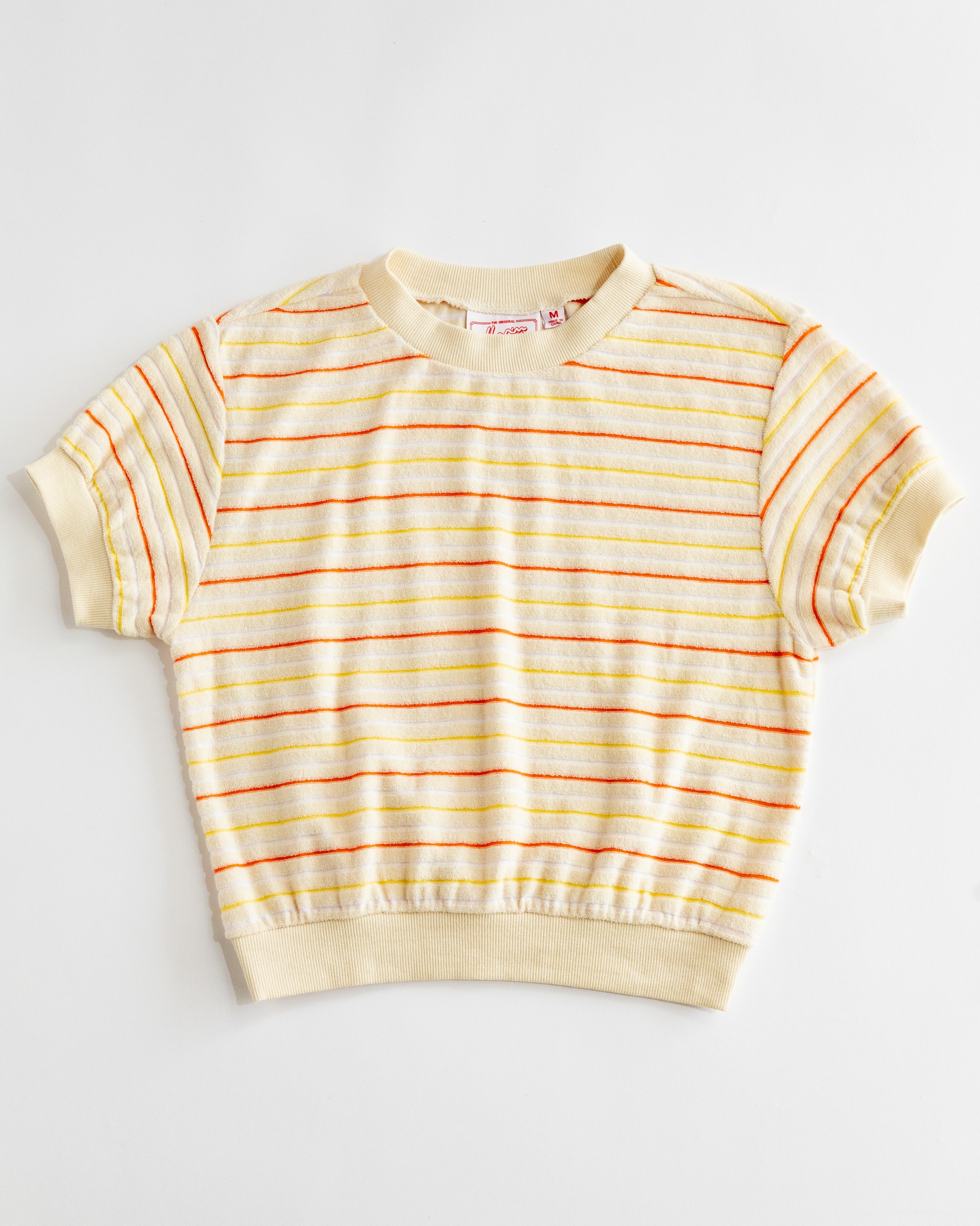 Women's Terry Tee (Cream/Yellow/Orange)