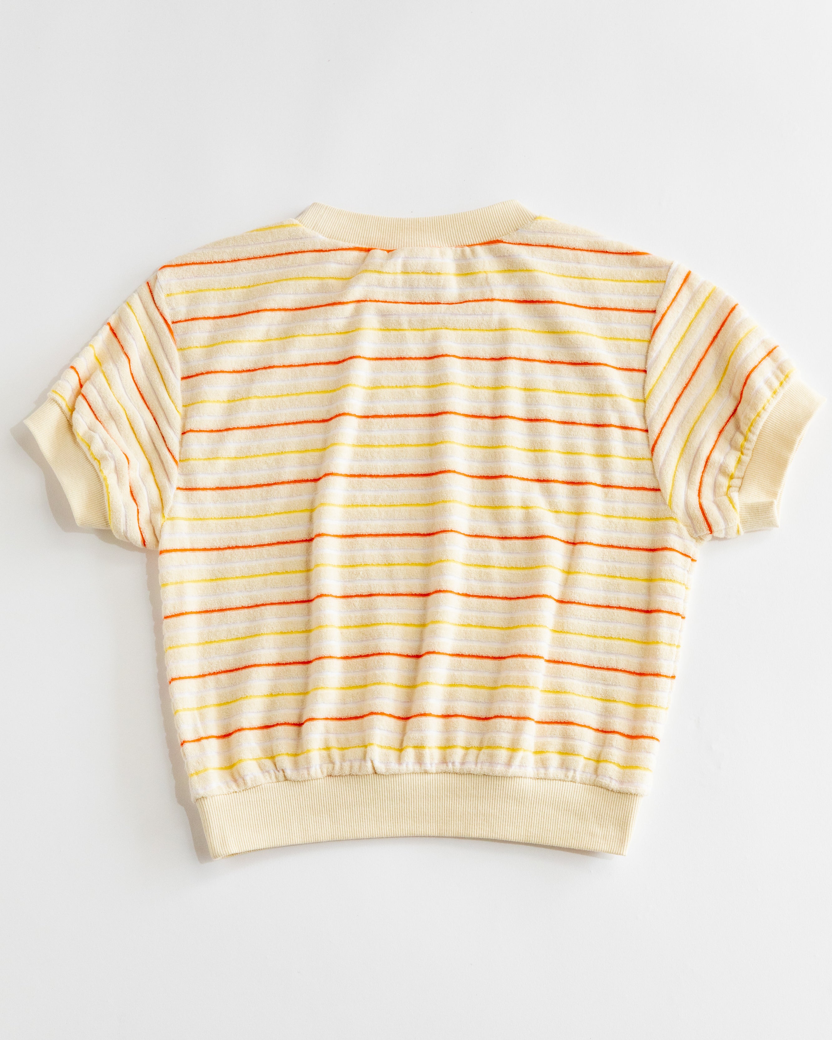 Women's Terry Tee (Cream/Yellow/Orange)