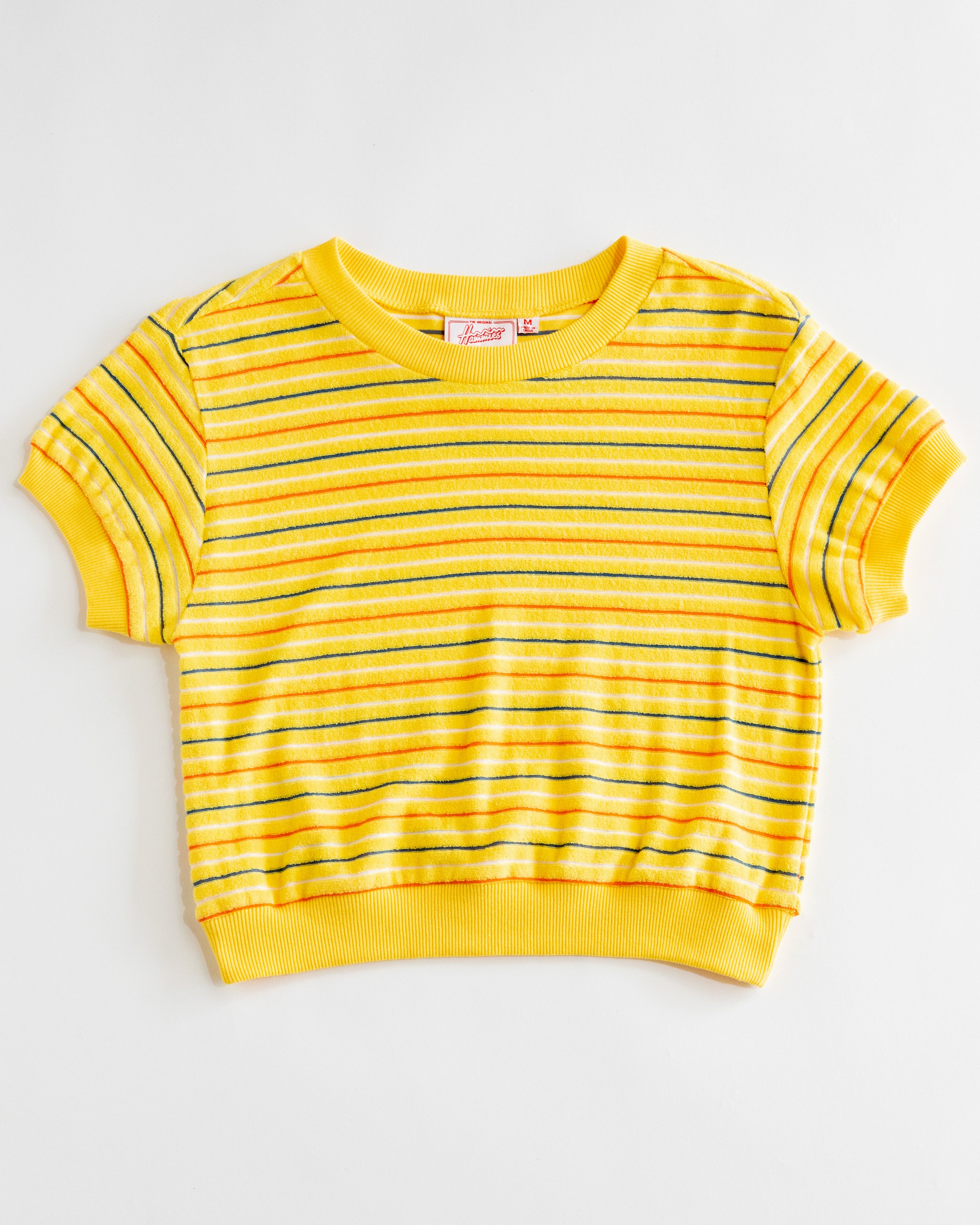 Women's Terry Tee (Yellow/Navy/Orange)