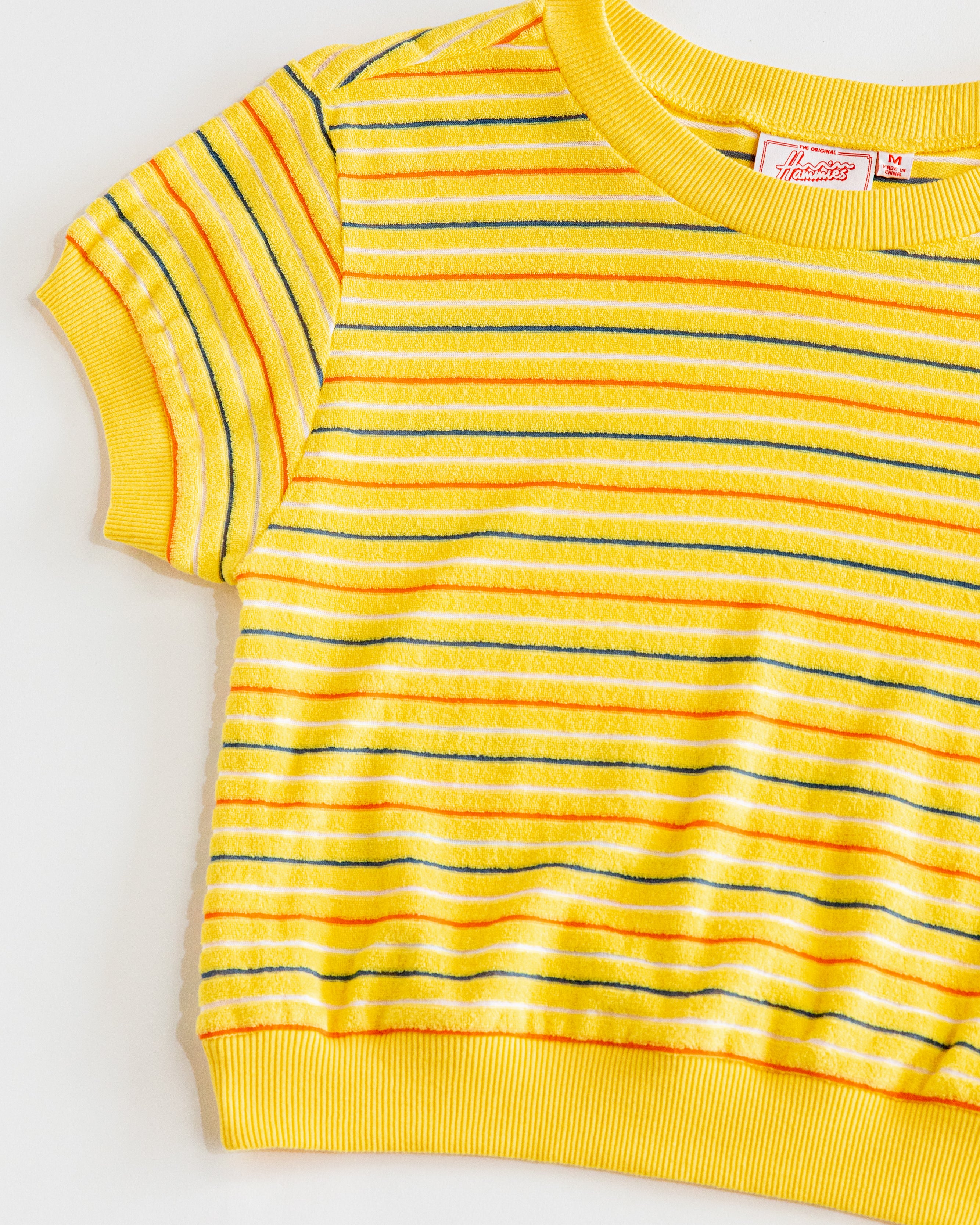 Women's Terry Tee (Yellow/Navy/Orange)