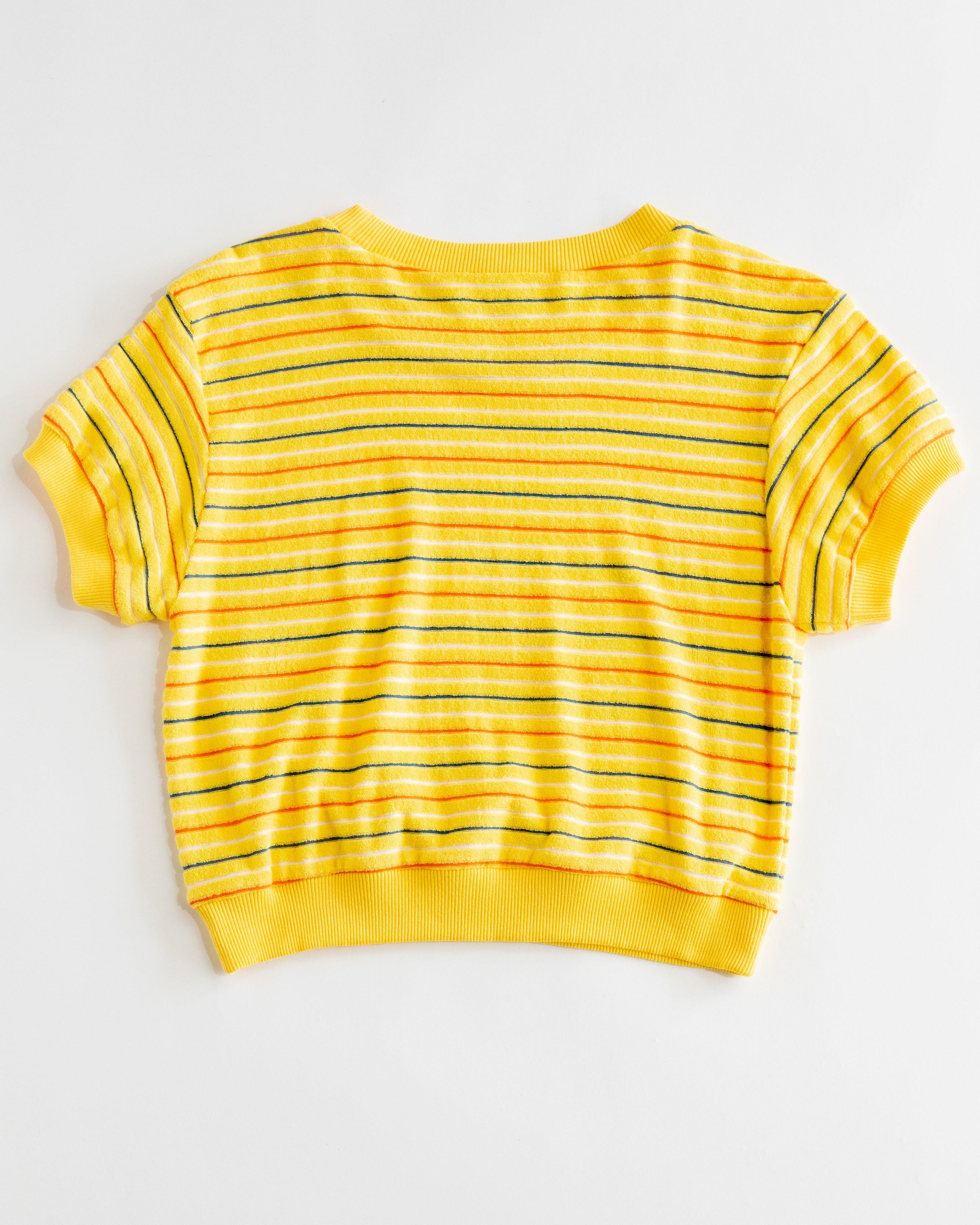 Women's Terry Tee (Yellow/Navy/Orange)