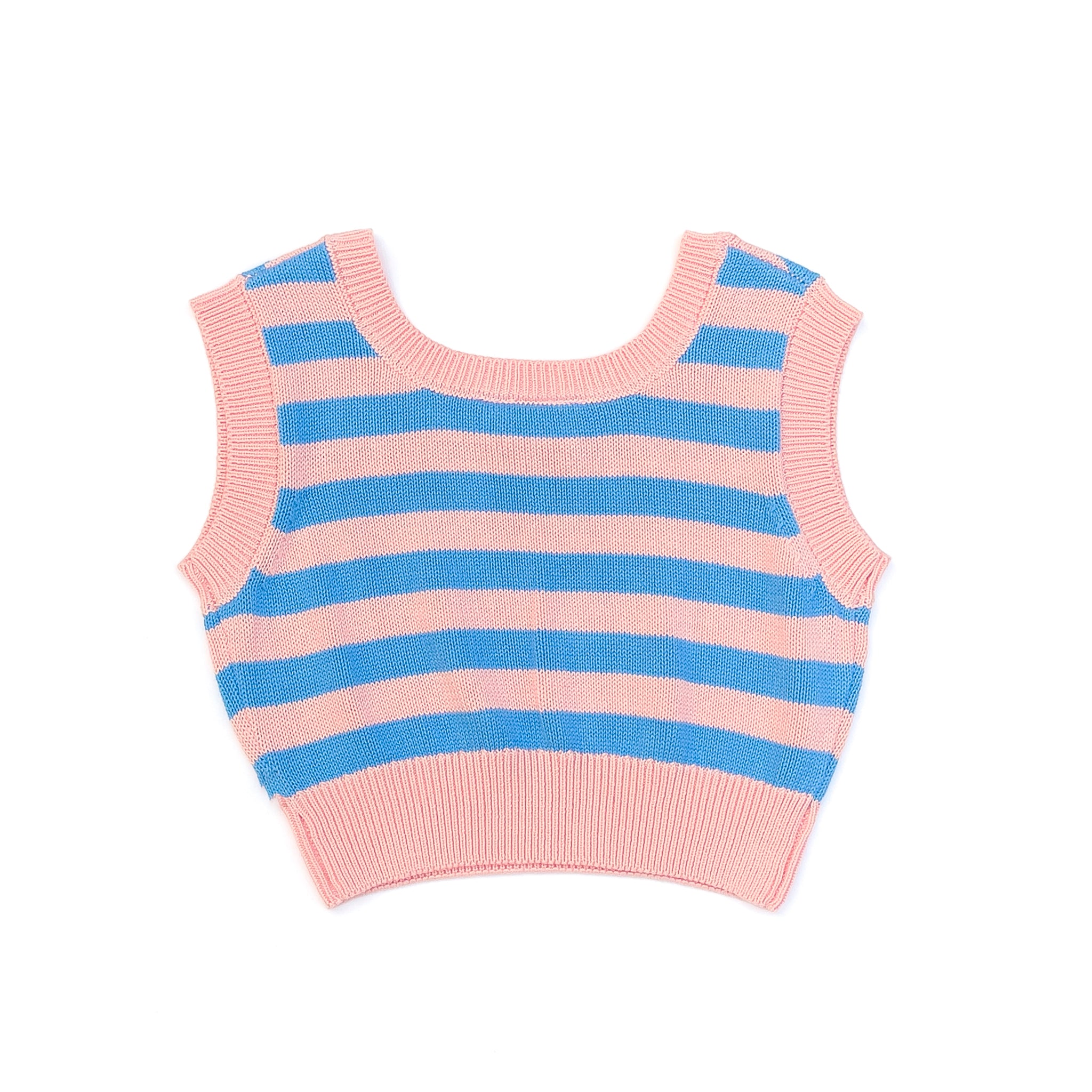 Pink knit crop store top